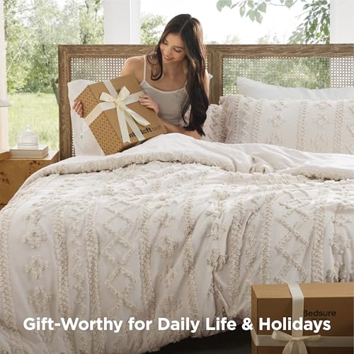 Tufted Boho Comforter Set King Size