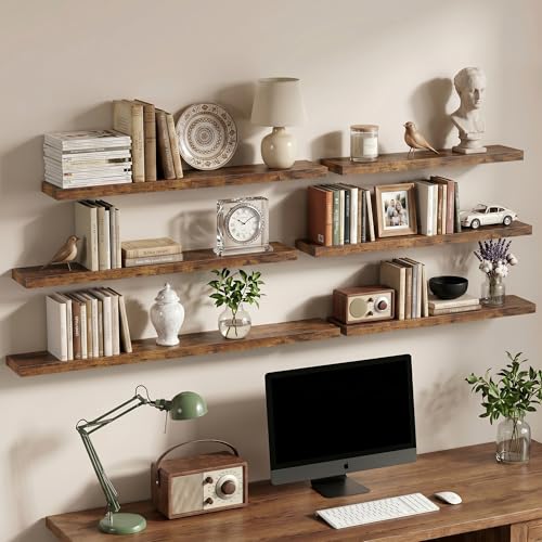 36 Inch Floating Shelves Wall Mounted for Display (2 Count)