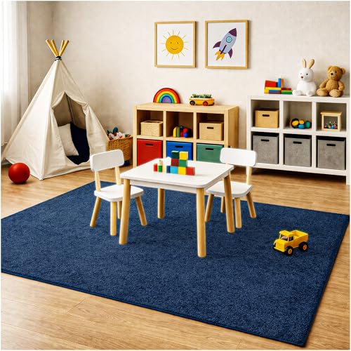 Soft & Colorful 5' Round Kids Classroom Area Rug