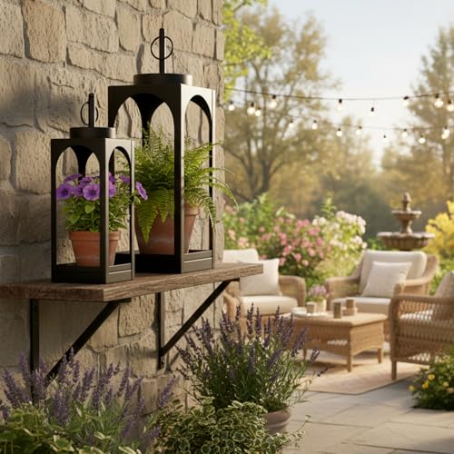 18" 13" Decorative Lanterns Set of 2 (2 Count)