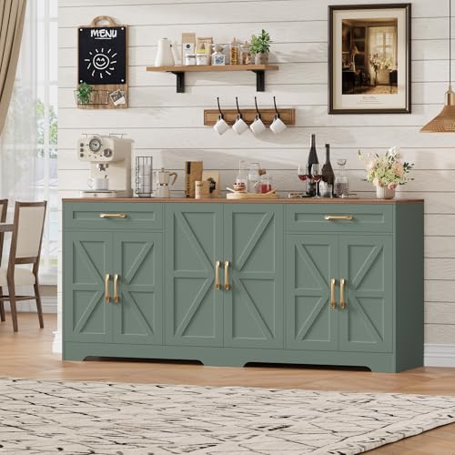 71” Large Sideboard Buffet Cabinet with Storage