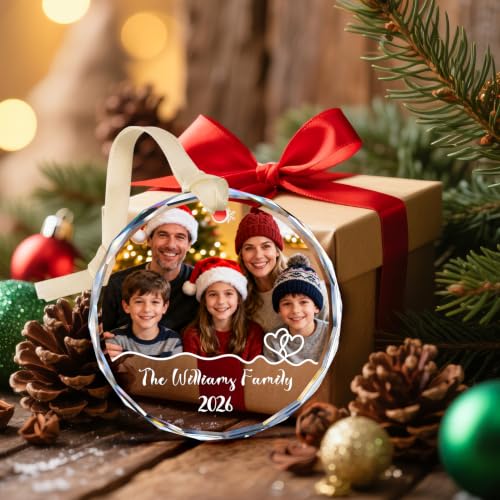 Personalized Family Christmas Ornaments Photo Ornaments for Christmas Tree