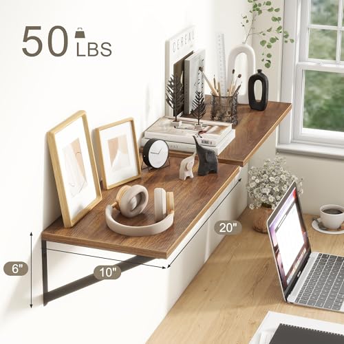 20 Inch Floating Shelves (2 Count)