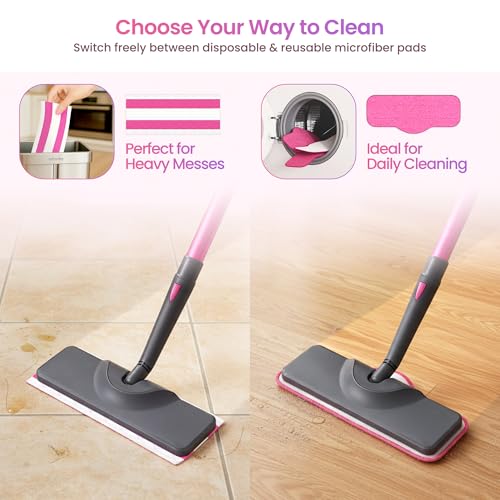 19-in-1 Steam Mop for Floor Cleaning with Handheld Steamer