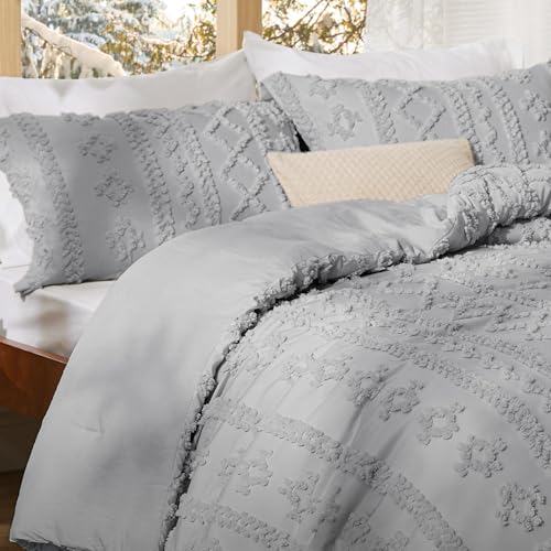 Tufted Boho Comforter Set King Size