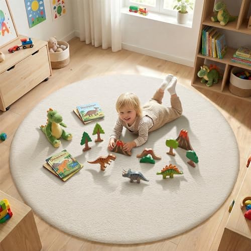 4ft Round Rugs for Bedroom Living Room (16.25 Sq Ft)