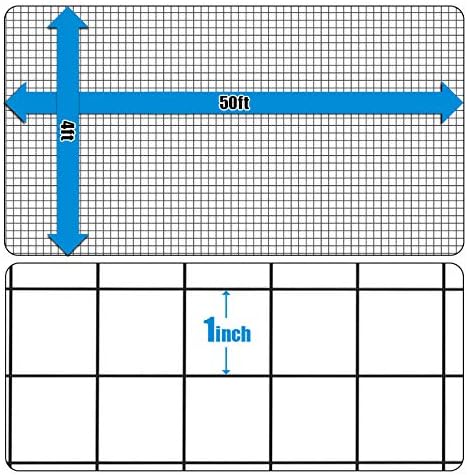 Fencer Wire 16 Gauge Black Vinyl Coated Welded Wire Mesh Size 1 inch by 1 inch for Home and Garden Fence and Pet Enclosures Protect Chickens Rabbits and Farmed Animals (d) 4 ft. x 50 ft.
