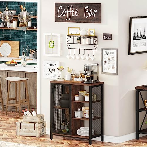 Coffee Bar Cabinet for Home Liquor