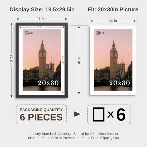 20x30 Poster Frame Set of 6