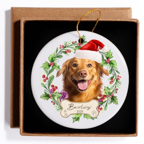 Personalized Dog Ornaments for Christmas Tree with Photo