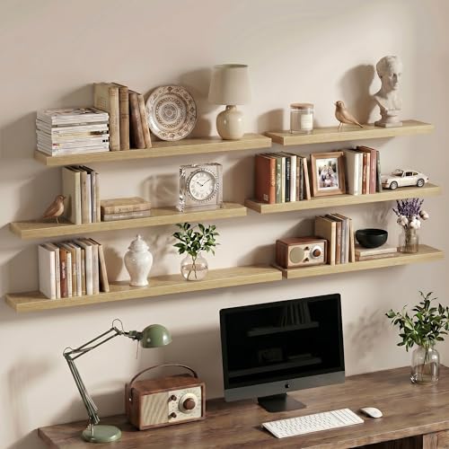 12 Inch Floating Shelves Wall Mounted for Display (2 Count)