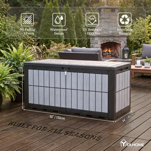 134 Gallon Outdoor Deck box w
