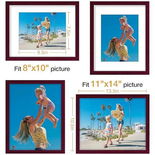 11x14 Picture Frames Set of 9 for Wall Mounting (9 Count)
