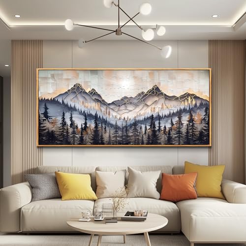 Large Canvas Abstract Ink
