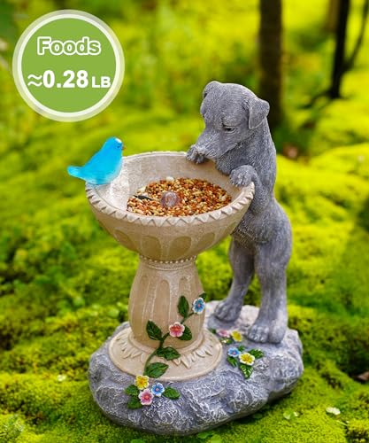 Solar Dog Statues for Garden Decor