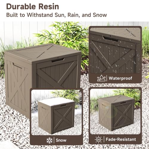 32 Gallon Waterproof Resin Storage Deck Box