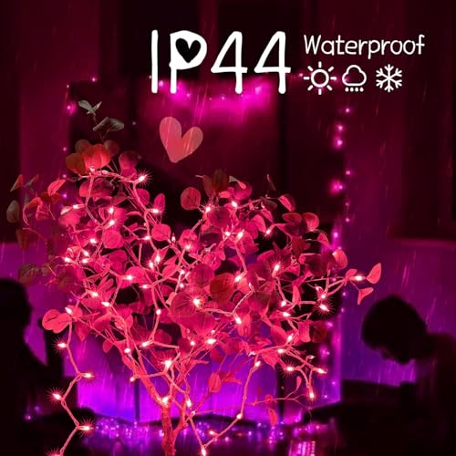 Pink Christmas Lights 100 Count 20 Feet Incandescent Bulb