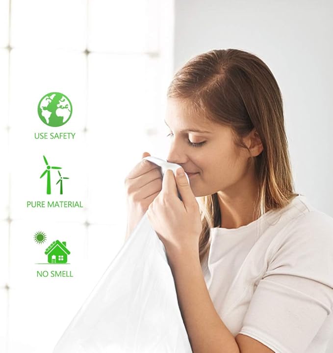 Teivio 1.5 Gallon 300 Counts Clear Trash Bags Garbage Bags,Mini Waste Basket Liners,Tiny Bathroom Trash Can Bin Liners,Small Plastic Bags for Home Office Kitchen Car Bedroom Dog waste Baby Diaper