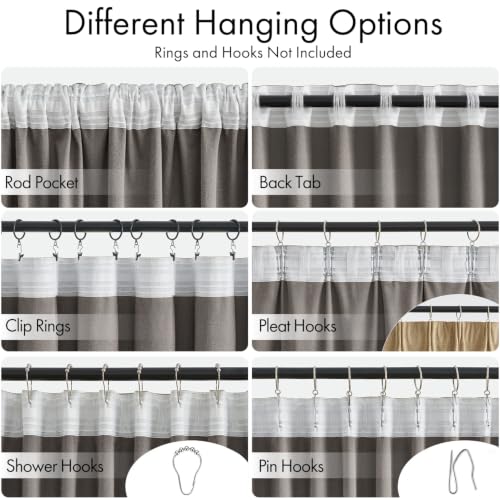 Beige Velvet Pinch Pleat Blackout Curtains W52 X L84 Inches