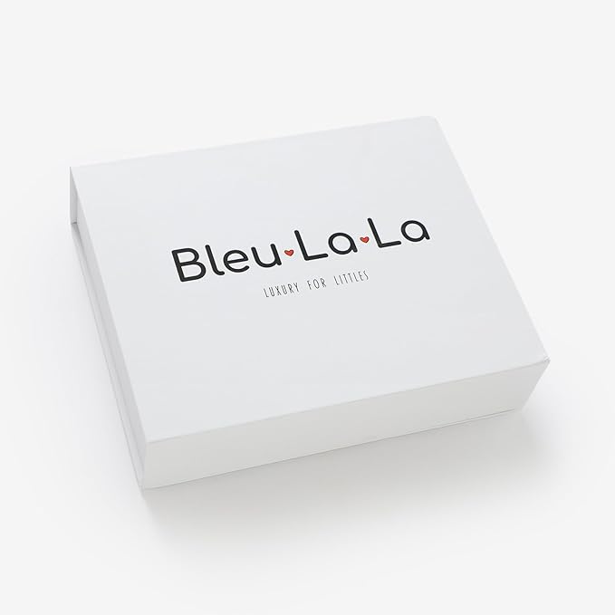 Luxe Collection 100% Organic Luxury Knit Baby Blanket + Hat Gift Set (Sky Blue)
