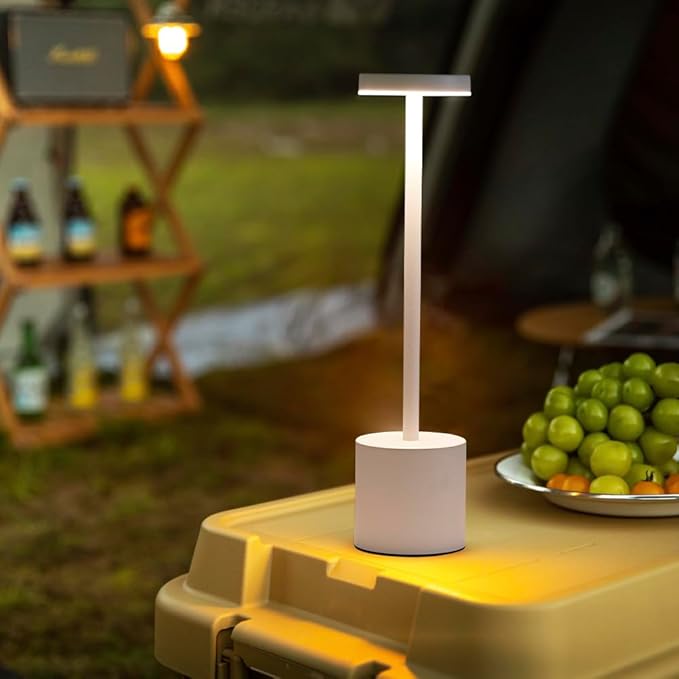 2 Pack LED Cordless Table Lamp, Portable 5000mAh Rechargeable Table Lamps