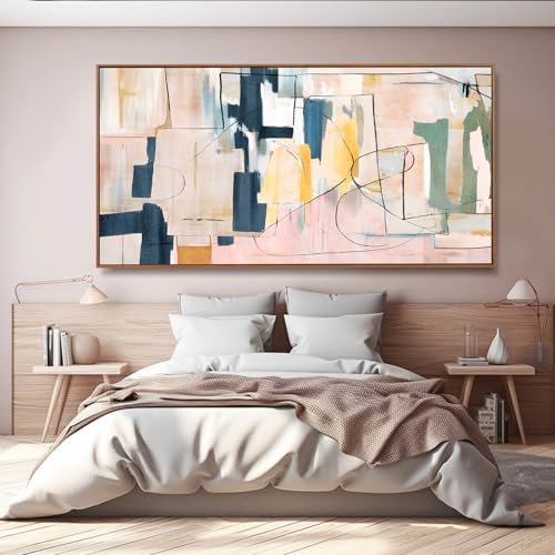 Abstract Wall Decor Modern Oversized Wall Art Black Line Wall Poster Printing 36"x70" Wall Decorations for Bedroom Office