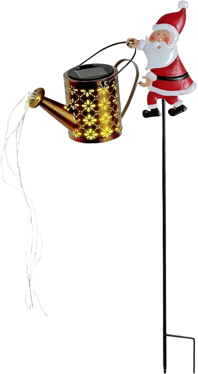Santa Claus LED Lights, Solar Retro Christmas Decor, Outdoor Holiday