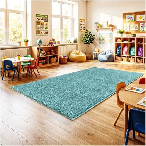 Soft & Colorful 9' x 9' Kids Classroom Area Rug