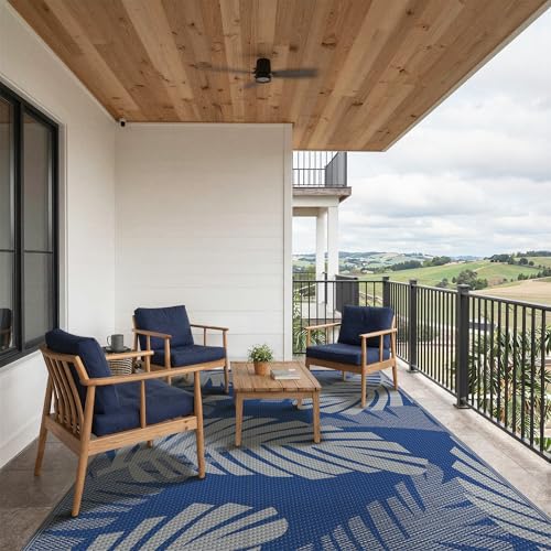 Outdoor Rug Waterproof Plastic Rugs for Patio (40 Sq Ft)