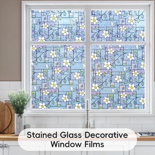 Stained Glass Window Film (19.34 Sq Ft)