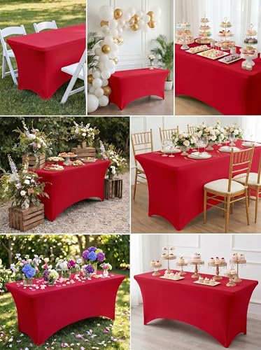 Spandex Table Cloth 2 Pack [4FT (2 Count)