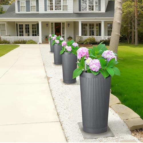 Self Watering Tall Planters Set of 2 (2 Count)