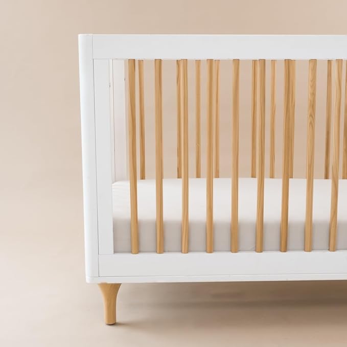 Kyte Baby Soft Crib Sheet - Standard Fitted Crib Sheet Made with Rayon from Bamboo, Ultra-Gentle and Breathable (Oat)