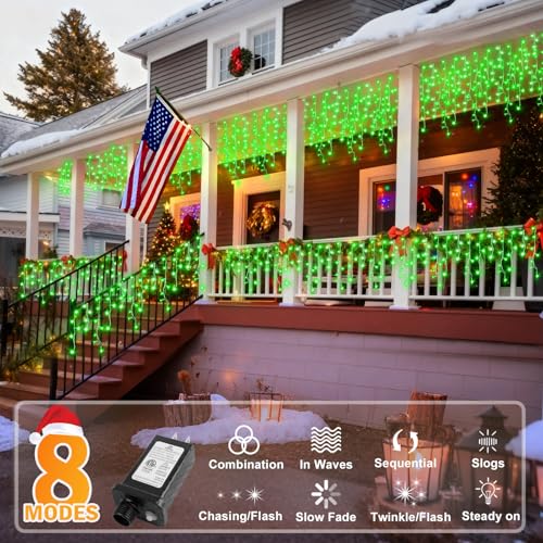 Christmas Lights Outdoor Decorations 33ft 400 LED Hanging Light