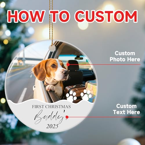 Personalized Dog Photo Ornaments 2026