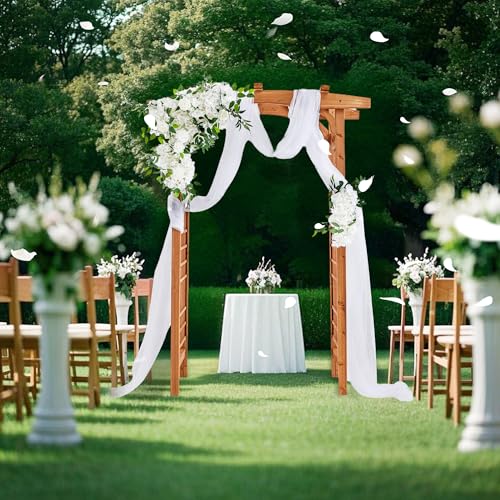 Solid Fir Wood Garden Arch Trellis for Climbing Plants Outdoor