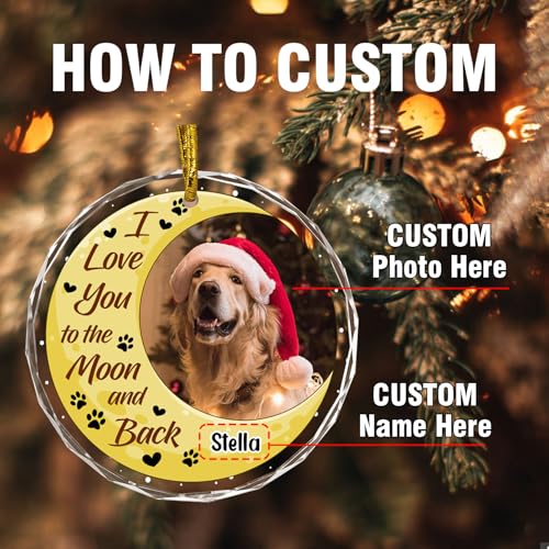 Personalized Dog Cat Ornaments Pet Photo Custom Ornaments