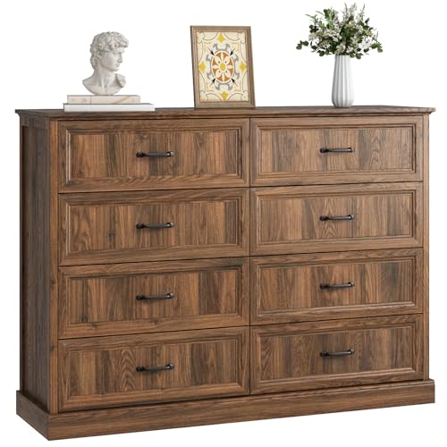 Farmhouse 8 Drawer Dresser for Bedroom