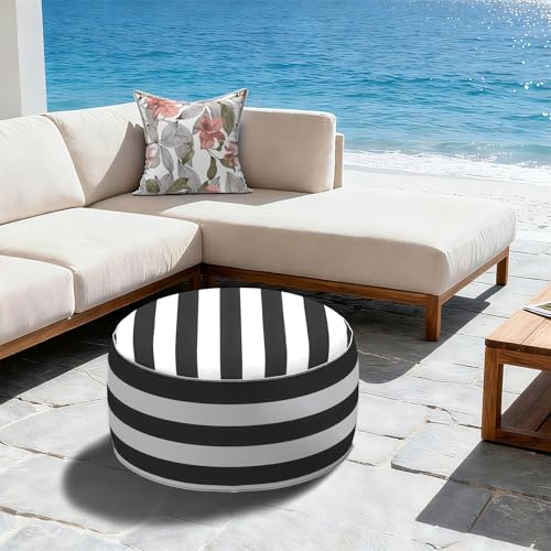 Inflatable Stool Ottoman Footrest with Handle