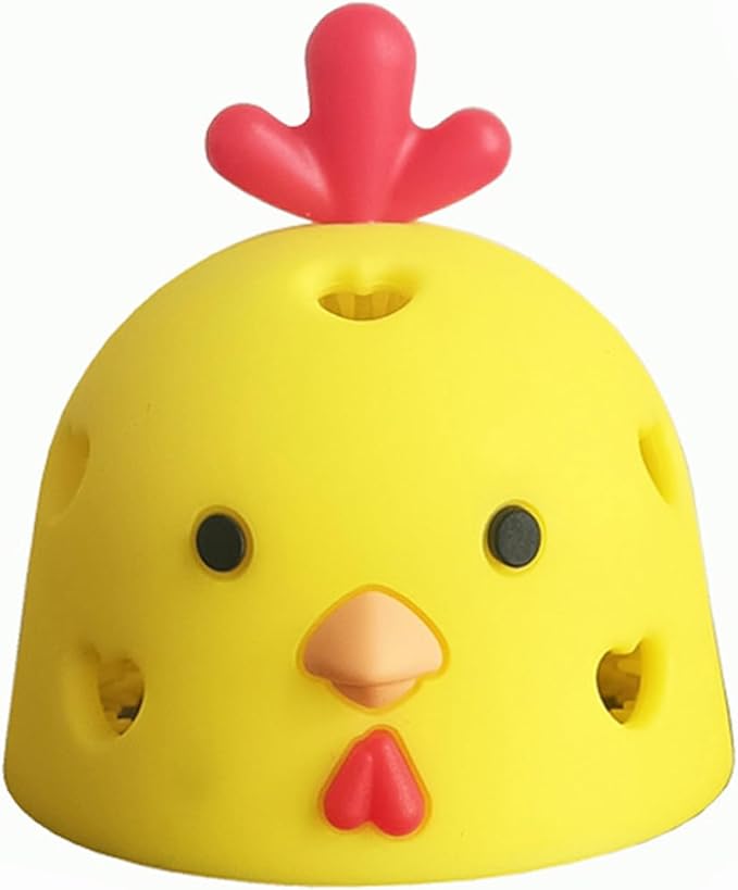 Dioche Egg Brush Cleaner, Egg Brush Cleaner Silicone Scrubber for Eggs - Multifunctional Vegetable & Fruit - Durable & Reusable Kitchen Tool (Brown)