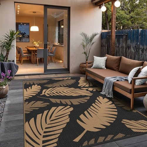 Outdoor Rug Waterproof Plastic Rugs for Patio (54 Sq Ft)