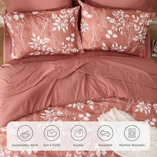 Floral Dusty Pink Comforter Set