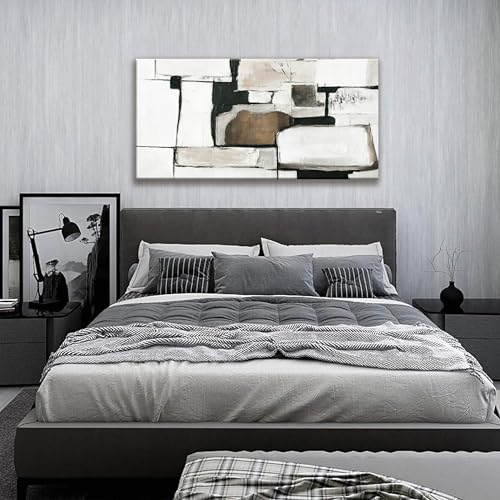 Canvas Art Wall Decor Abstract Wall Art For Living Room Modern Canvas Abstract Wall Decor Prints Pictures Brown Grey Wall Art For Hotel Home Artwork 24x48 Inch