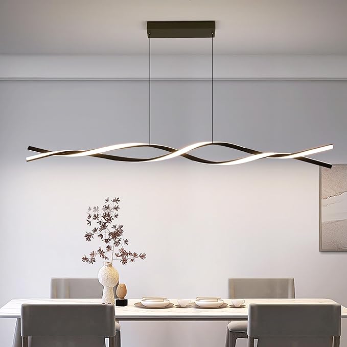 Modern Ceiling Chandelier Light, Acrylic Anti Flicker Pendant Lamp