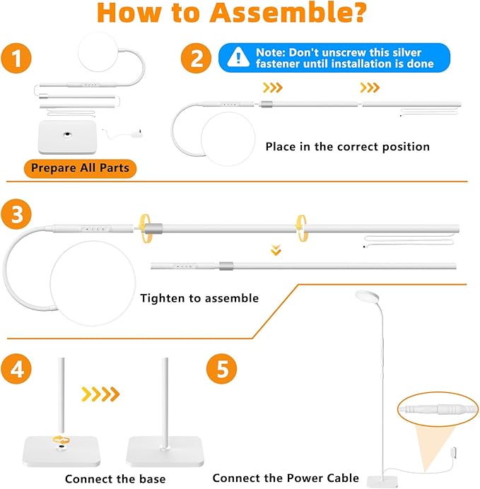 Floor Lamp, Adjustable Height Floor Lamps