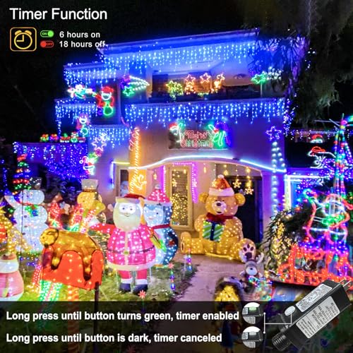 99ft Blue Christmas Lights Outdoor
