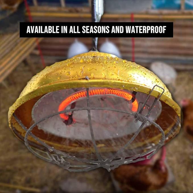 175-300 Watt Chicken Coop Heater, Professional Heat Lamp for Chickens, Chicks, Rabbit or Ducklings, Full Aluminum Alloy & Waterproof Heat Lamp for Chicken Coops