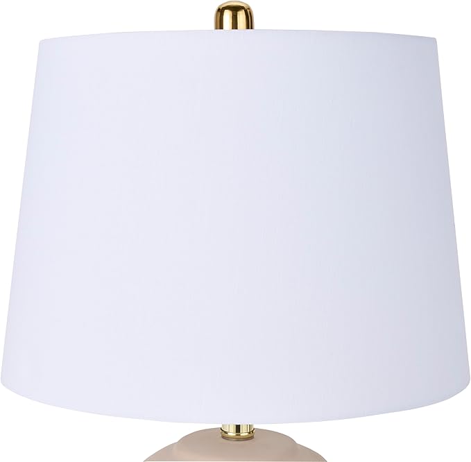 Nourison Home 23" Light Pink Ceramic Jar Table Lamp