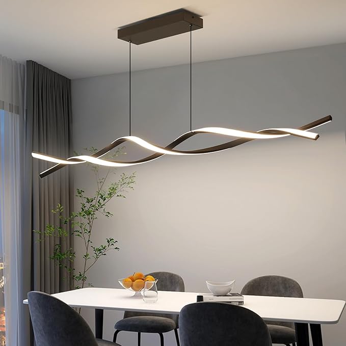 Modern Ceiling Chandelier Light, Acrylic Anti Flicker Pendant Lamp
