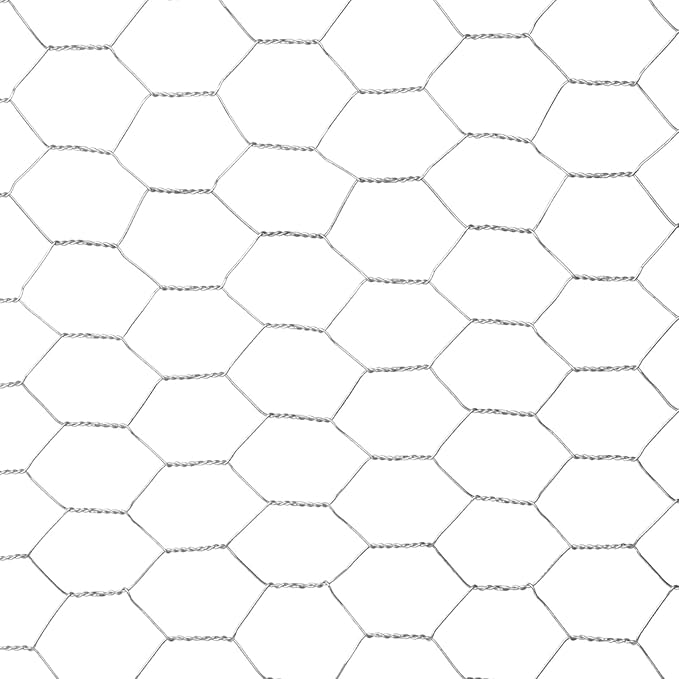 3 ft. x 150 ft. 20-Gauge Galvanized Hexagonal Poultry Netting Chicken Wire Rolled Fencing with Mesh Size 2-in